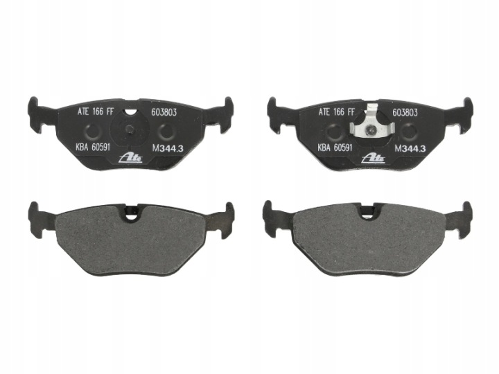 ATE 13.0460-3803.2 ENSEMBLE PLAQUETTES FREINS DISQUE