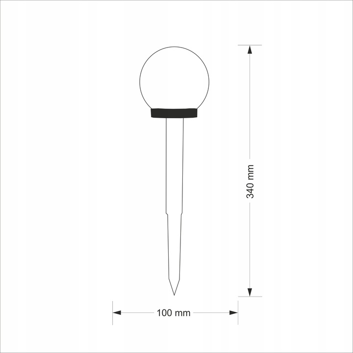 16X FARO OGRODOWA DIODO LUMINOSO LED SOLARNA BOLA BLANCA 10 CM 