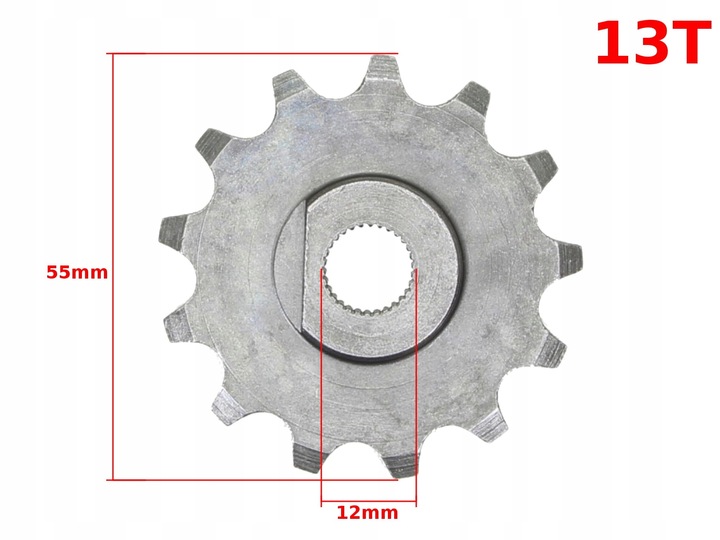 ENGRANAJE PARTE DELANTERA ROMET 13Z ML 