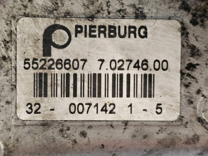 OPEL CORSA MERIVA 1.3 CDTI A13DTC 75KM 12R RADIATEUR GAZ D'ÉCHAPPEMENT 55226607