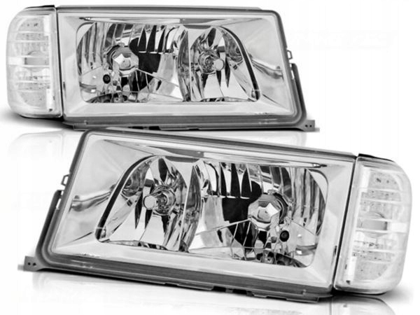 FAROS REJILLAS MERCEDES W201 190 82-93 CROMO 