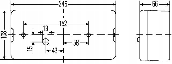 HELLA 2SE 007 547-041 PHARE ARRIÈRE COMBINÉ