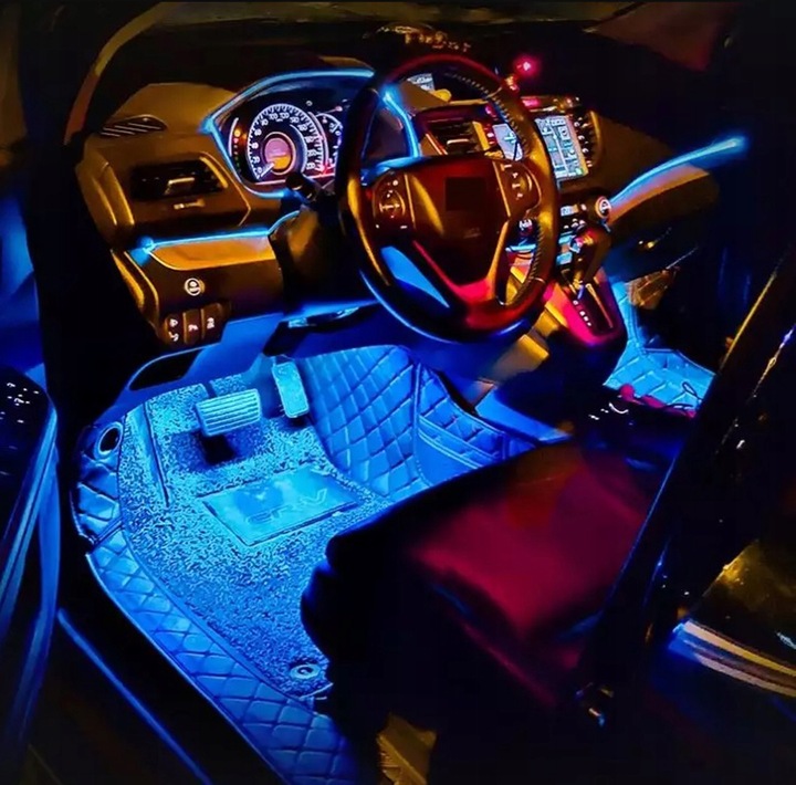 ILUMINACIÓN RGB DIOPARA LUMINOSO LED X36 PARA INTERIOR AUTO CABINAS COCHE + UNIDAD DE CONTROL ZD65A 