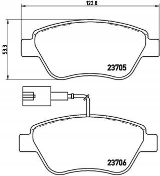 BREMBO P 23 141 JUEGO ZAPATAS HAMULCOWYCH, HAMULC 