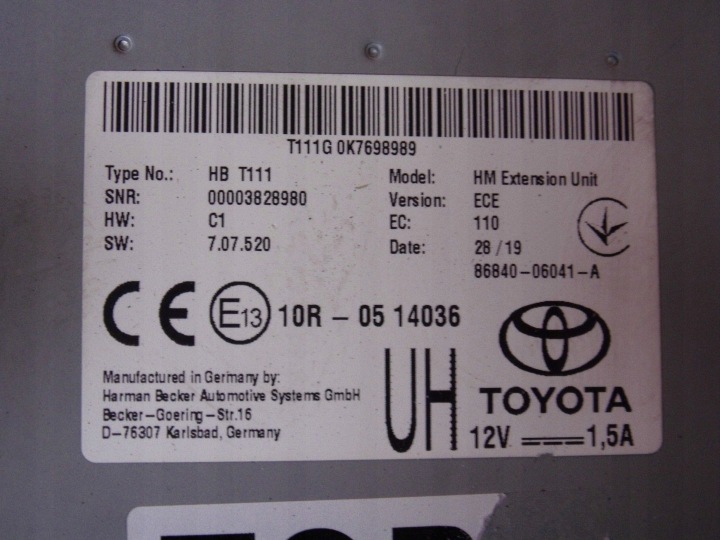 TOYOTA CAMRY VIII XV70 2018+ RADIO 8614033C80