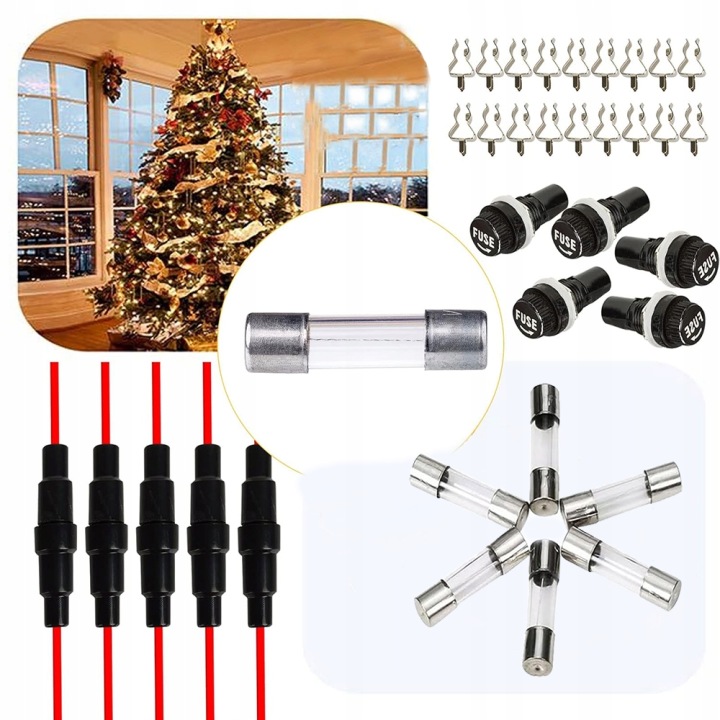 KIT FUSIBLES SZKLANYCH SZYBKICH 5X20MM WTA 250SZT DOUILLES CADRES