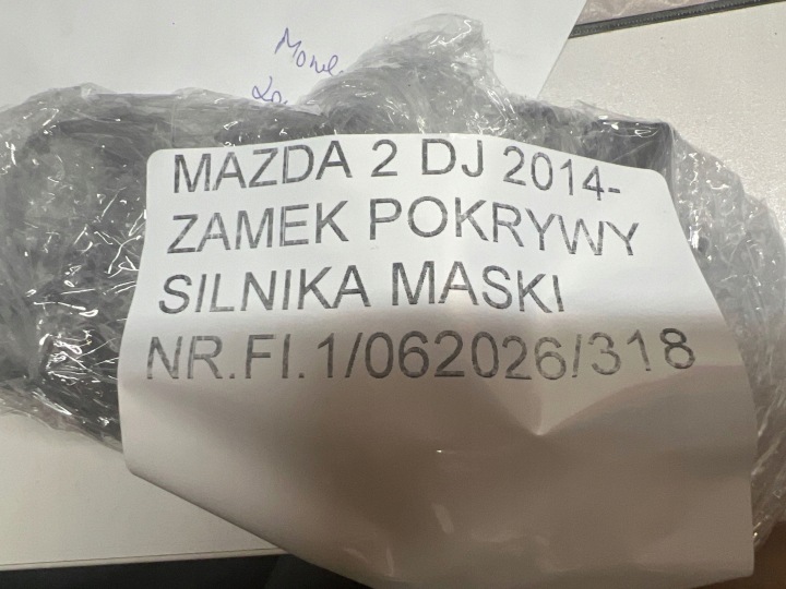 SERRURE CAPOTS COUVERCLES AVANT MAZDA 2 DJ 2014-