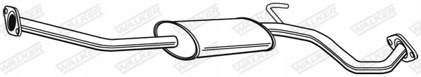 SILENCIEUX SRODK.NISSAN MICRA 1.0 1.2 01, WALKER WALK23437