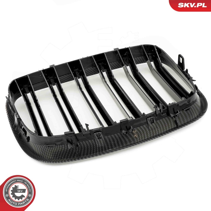 GRILLE GRILLES 66SKV290 DOUBLE MOULURE COULEUR CARBONE BMW X5 E70 51712150246