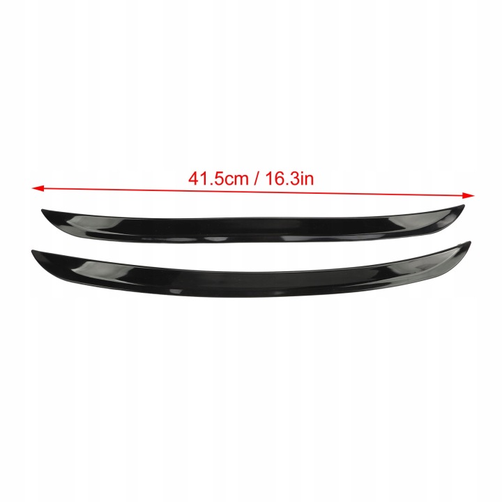 NOIRE MOULURE OCHRANIACZA SUR ROZBLYSK LUKU ROUES VERS AUTOMOBILES 41.5 CM UNIVERSEL DROITE