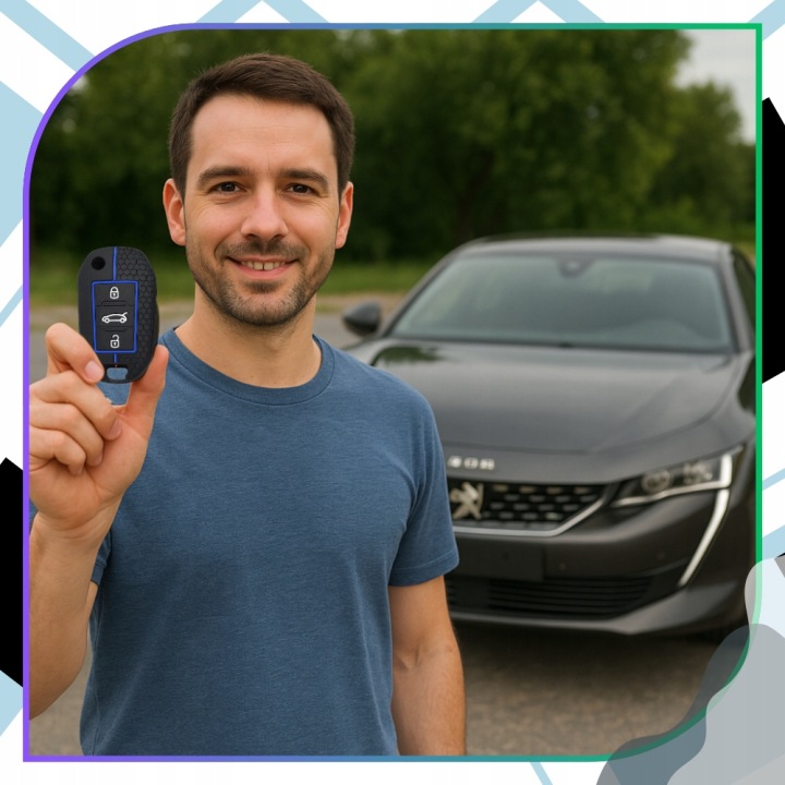 ÉTUI EN SILICONE SUR CLÉ PEUGEOT 301 3008 508 CITROEN C ELYSEE C3 C4L