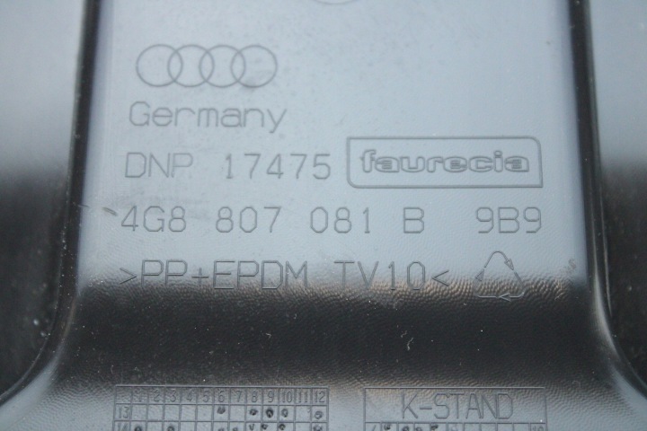 ORIGINALE PROTECTION PANNEAU AVANT AUDI A7 C7 4G8807081B