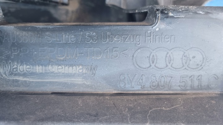 AUDI A3 8Y S-LINE S/LINE S3 3S S LINE SPORTBACK PARE-CHOCS ARRIÈRE DIFFUSEUR