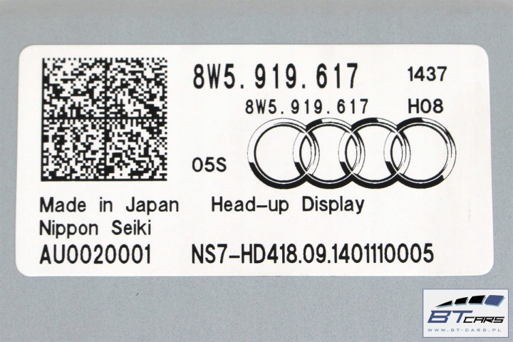 AUDI A4 PROJECTEUR HEAD UP DISPLAY 8W5919617 8W5 919 617 8W AVANT VITRES