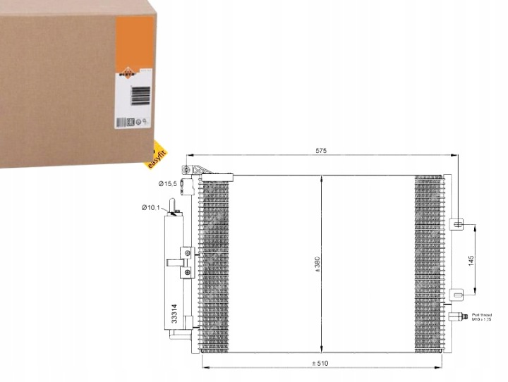 NRF RADIATEUR CLIMATISATION RENAULT CLIO III MODUS