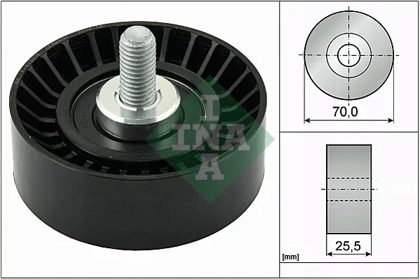 INA 532 0545 10 ROLLO KIERUNKOWA / PROWADZACA, CORREA DE CUÑA ZEBATY 