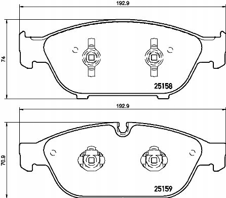 ZAPATAS DE FRENADO PARTE DELANTERA FRONT TEVES AUDI/AUDI (FAW)/V 