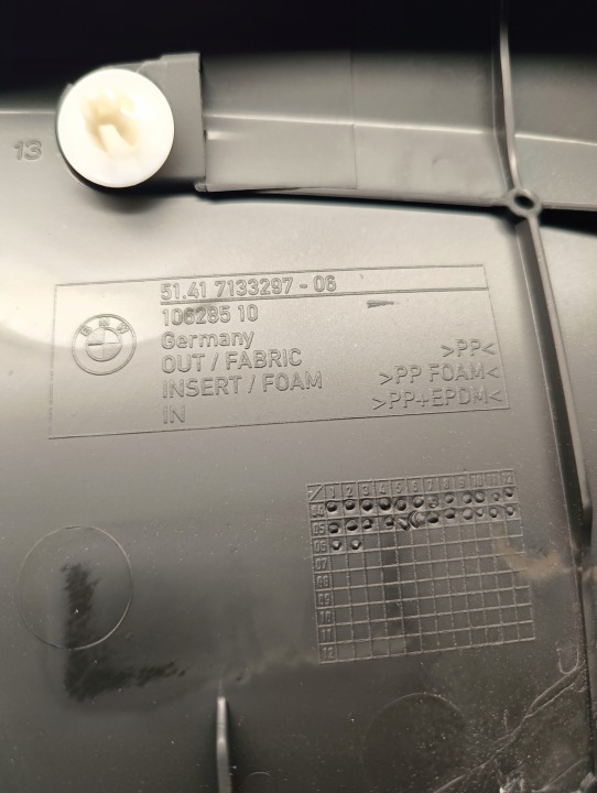 COLLECTEUR GARNITURE PORTES GAUCHE AVANT BMW 1 E87 118I