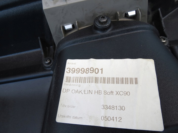 COLLECTEUR GARNITURE PORTES DROIT ARRIÈRE ARRIÈRE VOLVO XC90 I 02-14