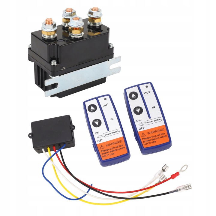 KIT RELAIS WYCIAGARKI AUTOMOBILE AVEC TÉLÉCOMMANDE 12V 500A RELAIS