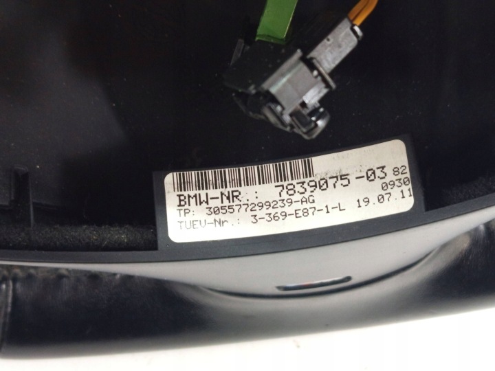 BMW 1 E87 3 E90 E91 VOLANT MULTI CUIR KIT 7839075