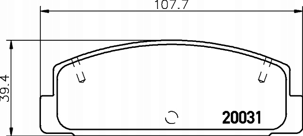 8DB 355 016-761 HELLA ZAPATAS FRENOS PARTE TRASERA FO MA 