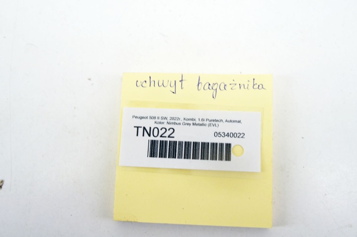 TN020+ PEUGEOT 508 II OREILLE POIGNÉE CROCHET COUVERCLES DE COFFRE 98370226ZE ENSEMBLE 4 PIÈCES