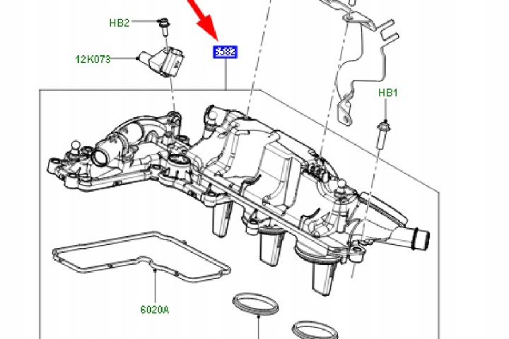 LAND ROVER FREEER 2 L359 COUVERCLE DE SOUPAPES GALET DISTRIBUTION NEUF ORIGINALE LR