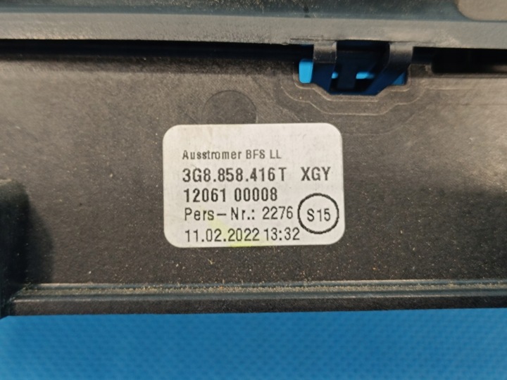 GRILLE CONDUIT D'AIR VOLKSWAGEN OE 3G8858416T