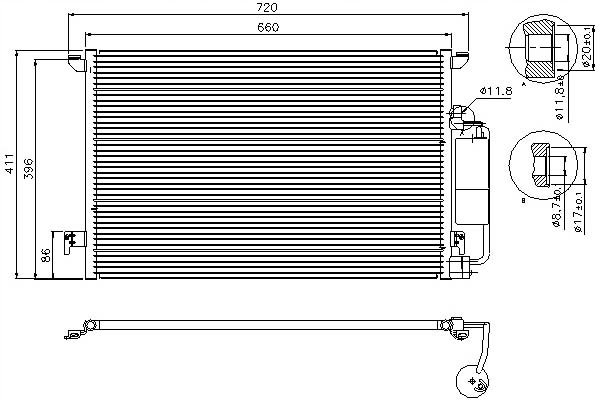 DÉSHYDRATEUR RADIATEUR CLIMATISATION [NISSENS]