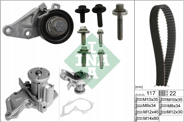 530 0140 30 INA ENGRANAJE DE DISTRIBUCIÓN +BOMBA FORD FOCUS I MK1 1.4 1.6 16V TI 