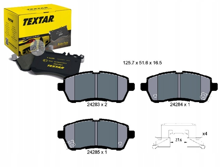 ZAPATAS DE FRENADO MAZDA PARTE DELANTERA 2 07- SUZUKI SWIFT 10 