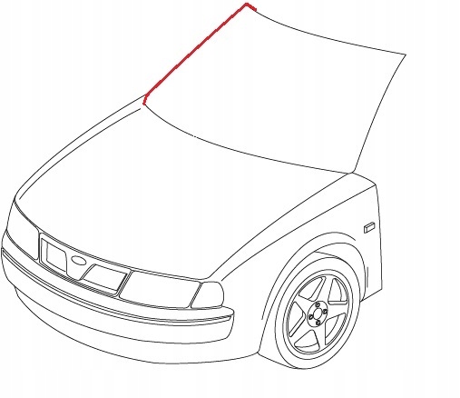 NUEVO BRIDA DERECHA LATERAL VENTANAS PARTE DELANTERA PARABRISAS FORD S-MAX I 2006-2015 