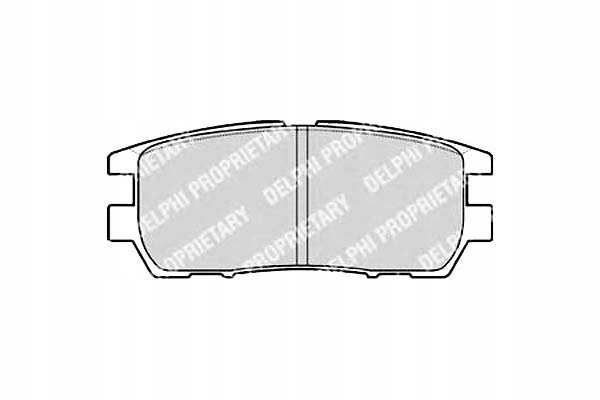 PLAQUETTES HAM.MITSUBISHI PAJERO LP954/DEL DELPHI