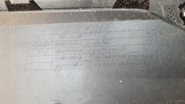 OPEL CORSA F GSI GS LINE 20- 6 PDC PARE-CHOCS ARRIÈRE ARRIÈRE 9829755080A