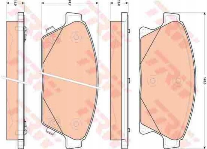 TRW ZAPATAS DE FRENADO PARTE DELANTERA OPEL ASTRA J CRUZE 