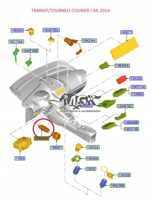 CAPTEUR TEMPÉRATURE INTERNE FORD OE G1B5-19C734-AA 2030991