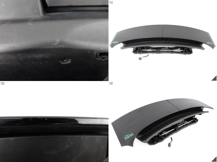 PORSCHE PANAMERA 971 TURBO COUVERCLES DE COFFRE MÉCANISME GROUPE MOTOPROPULSEUR SPOILER SPOILER AILE ARRIÈRE