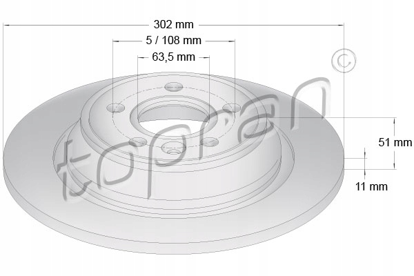 DISCOS DE FRENADO PARTE TRASERA DO LAND ROVER RANGE EVOQUE 