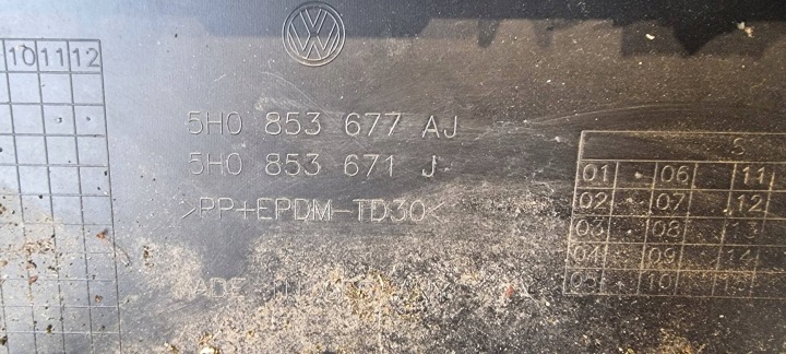 PARE-CHOCS AVANT VW GOLF 8 VIII LIFT 5H0