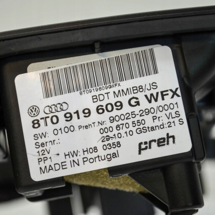POIGNÉE ROTATIVE COMMANDE NAVIGATION AUDI A5 (8T3) 8T0919609G 13526223 4.2L 260KW