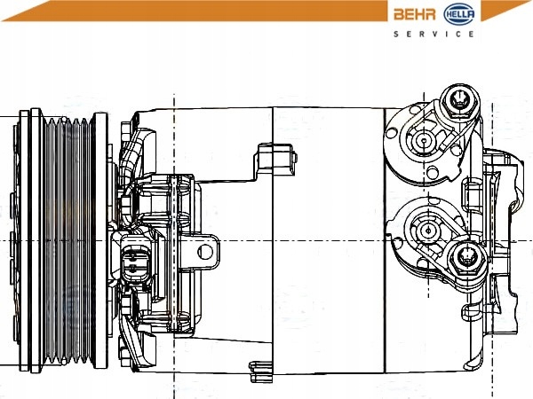 BEHR HELLA COMPRESSEUR COMPRESSEUR DU CLIMATISEUR 168395 photo 3 - milautoparts-fr.ukrlive.com