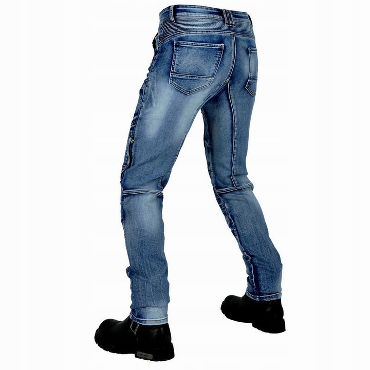 PANTALONES MOTOCICLETA BOJOWKI MESKIE JEANSY KEVLAR S-XXXL 