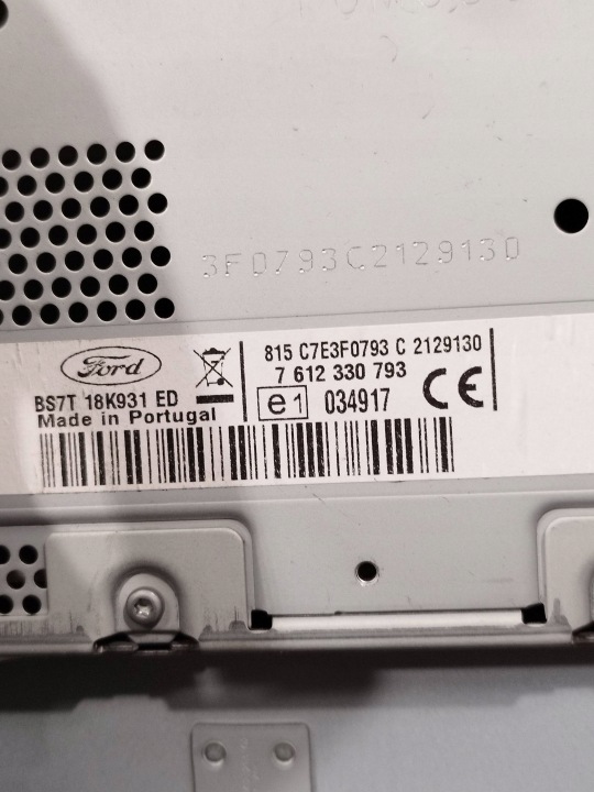 FORD MONDEO MK IV 2012 PANNEAU AUTORADIO CD/DVD/GPS