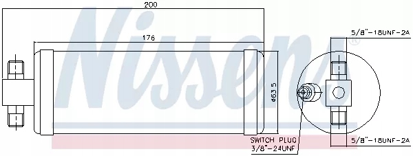 DÉSHYDRATEUR CLIMATISEUR NISSENS 95977 UNIVERSEL 3 8″ NISSENS