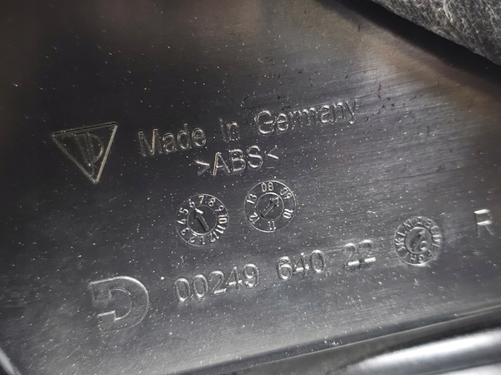 COLLECTEUR PORTES GARNITURE DROIT ARRIÈRE PORSCHE PANAMERA BLEUE CUIR EUROPE