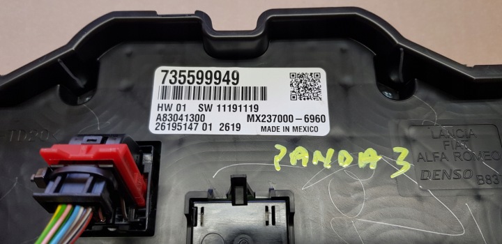 FIAT PANDA 3 PANNEAU KLIMATYZACJI.KLIMATRONIK.2012-