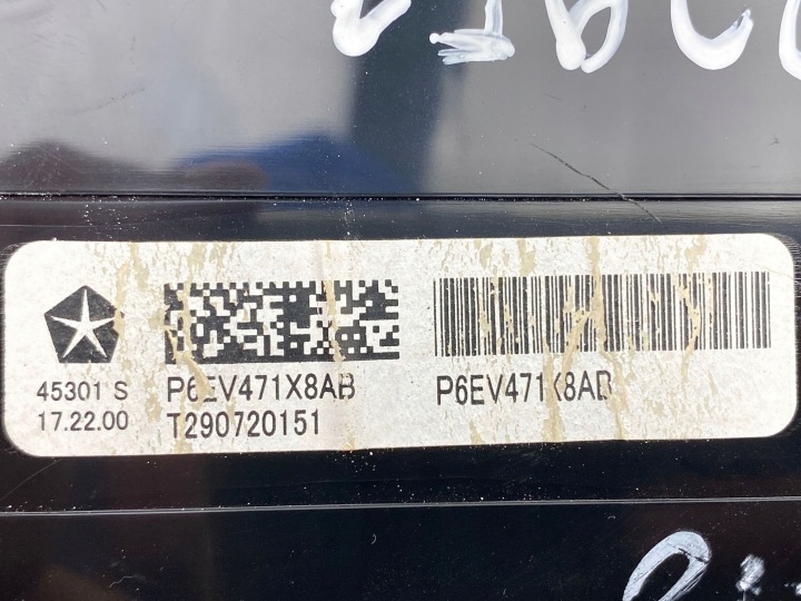 2018 CHRYSLER PACIFICA PANNEAU CLIMATISATION P6EV471X8AB