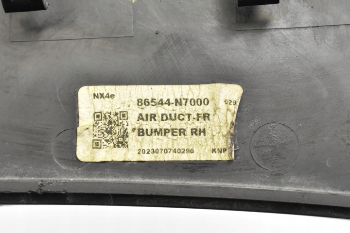 HYUNDAI TUCSON NX4 MK4 AVANT PARE-CHOCS RIGHT AIR DUCT 86544N7000 ORIGINAL