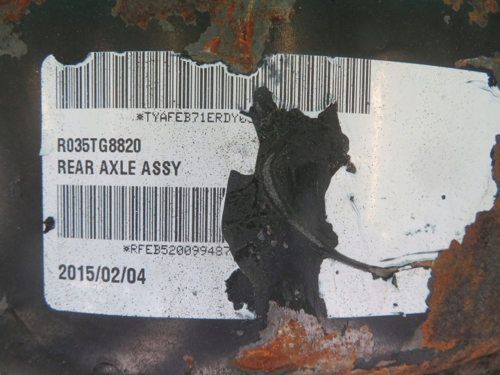 MITSUBISHI CANTER 7C 15R PONT DIFFÉRENTIEL JUMEAU R035T